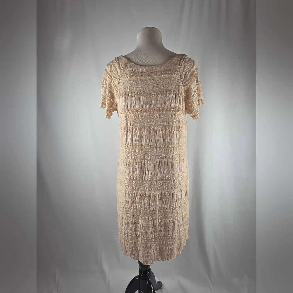 Rabbit Rabbit Rabbit Cream Textured Mini Dress - Picture 4 of 6